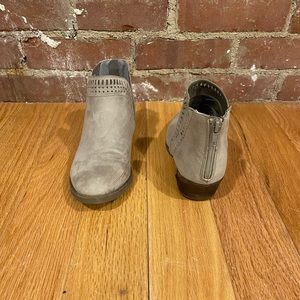 Short heal booties grey size 5.5 women